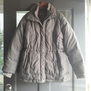 Free Country Power Down Series Women's Large Puffer Coat Quilted Gray